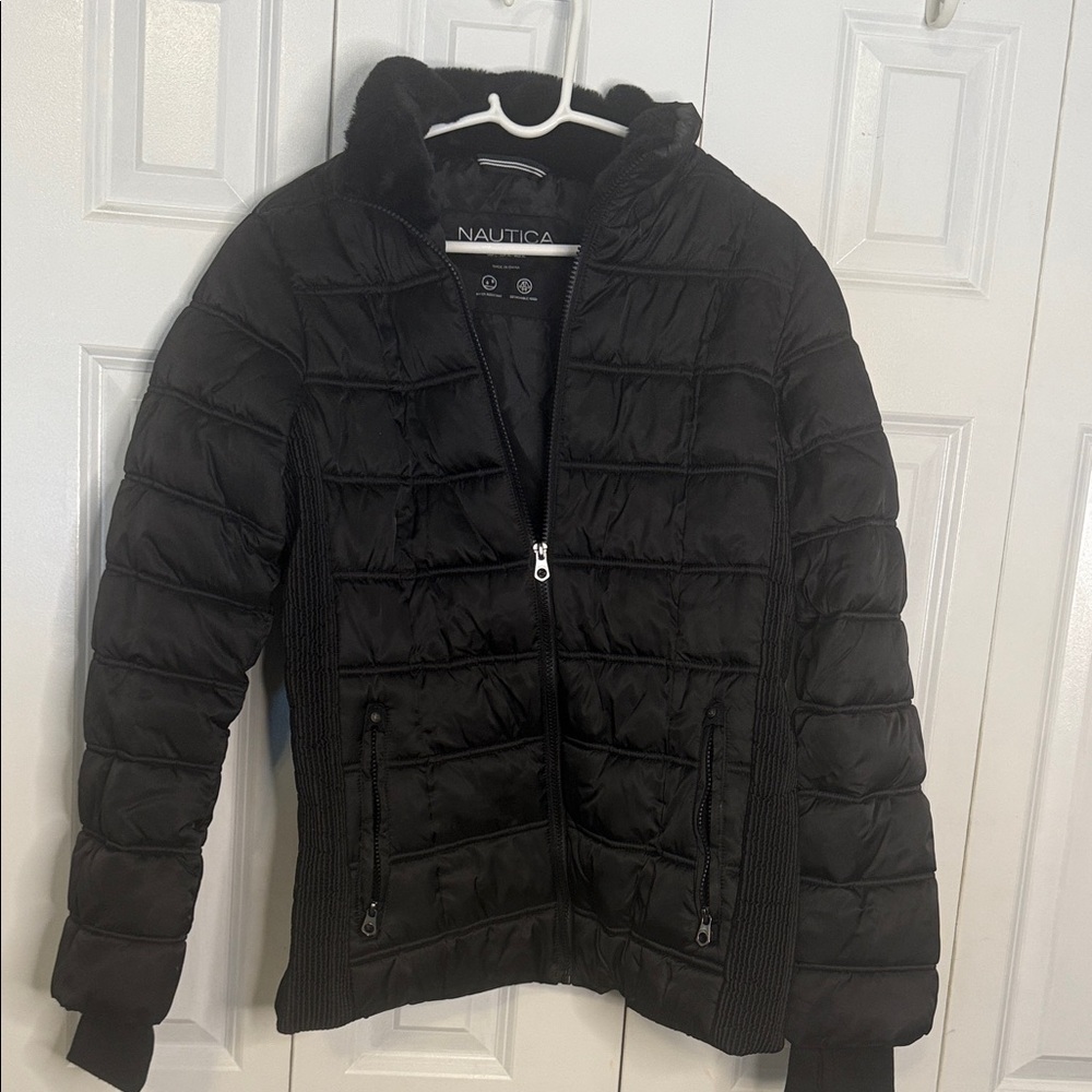 Nautica Quilted Black Jacket